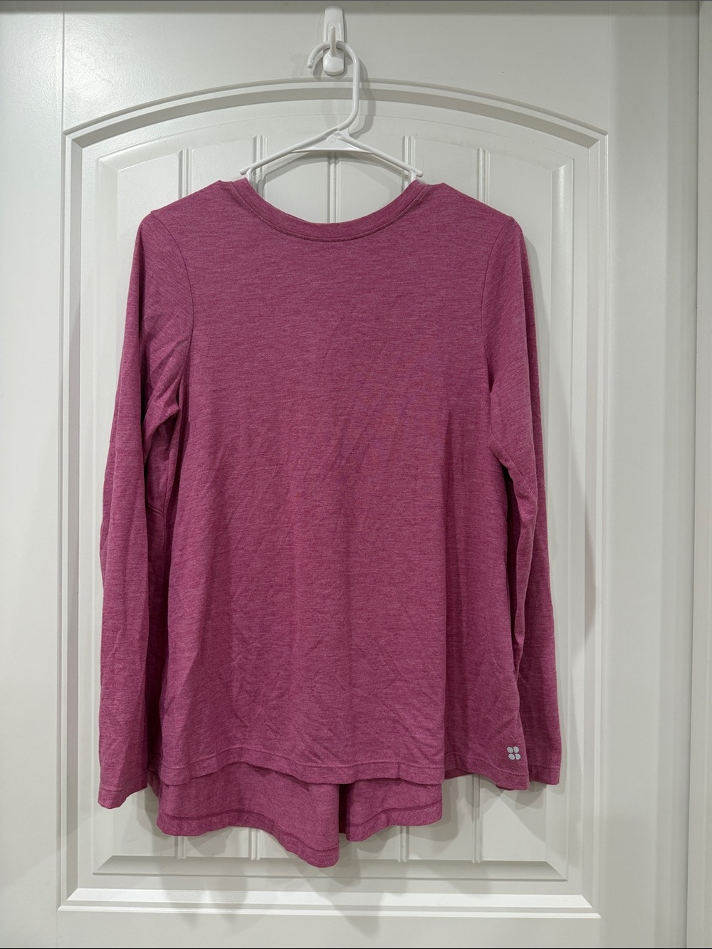 Sweaty Betty Long Sleeve Scoop Neck Top - Rose Pink